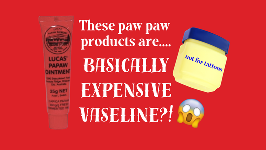 Is paw paw good for tattoos? (the truth behind these red tubes!)