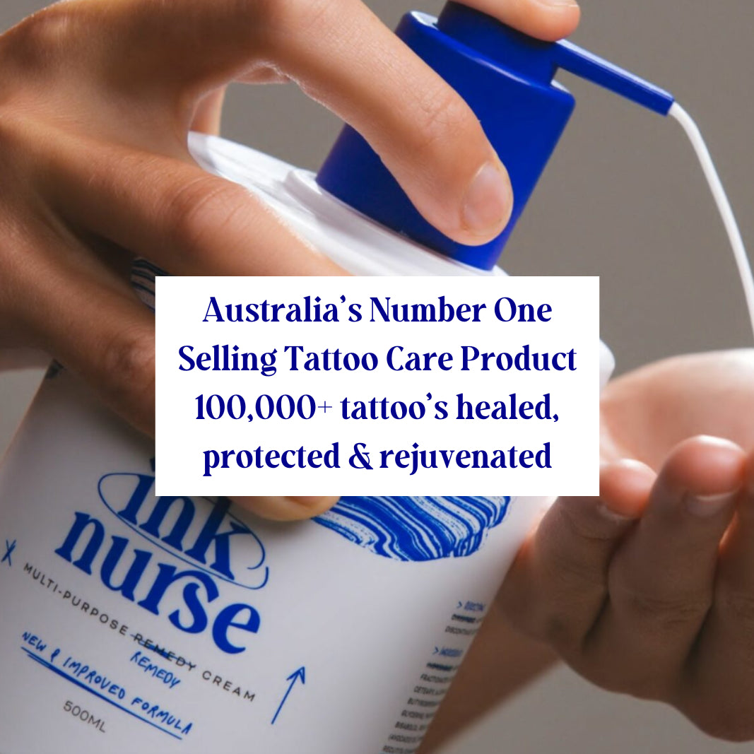 Ink Nurse Tattoo Aftercare & Skin Remedy Cream - 500ML Pump Bottle